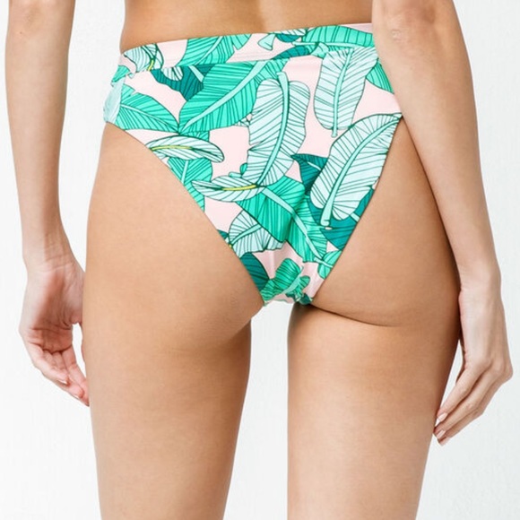 DIPPIN' DAISY’S Palm High Waisted Cheeky Bikini - Picture 2 of 2